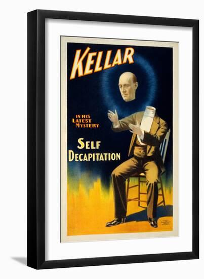 Kellar in his Latest Mystery-null-Framed Giclee Print