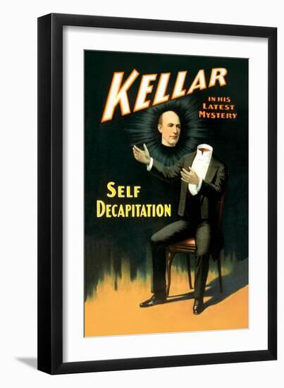 Kellar in His Latest Mystery-null-Framed Art Print