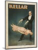 Kellar Levitation Magic Poster No.1-Lantern Press-Mounted Art Print