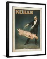 Kellar Levitation Magic Poster No.1-Lantern Press-Framed Art Print