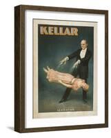 Kellar Levitation Magic Poster No.1-Lantern Press-Framed Art Print