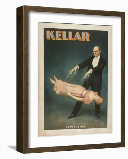 Kellar Levitation Magic Poster No.1-Lantern Press-Framed Art Print