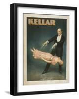 Kellar Levitation Magic Poster No.1-Lantern Press-Framed Art Print