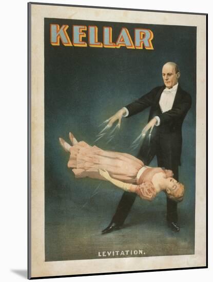 Kellar Levitation Magic Poster No.1-Lantern Press-Mounted Art Print