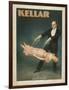 Kellar Levitation Magic Poster No.1-Lantern Press-Framed Art Print