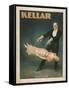 Kellar Levitation Magic Poster No.1-Lantern Press-Framed Stretched Canvas