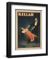 Kellar Levitation Magic Poster No.2-Lantern Press-Framed Art Print