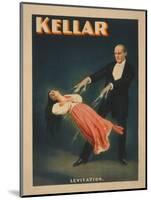 Kellar Levitation Magic Poster No.2-Lantern Press-Mounted Art Print