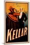 Kellar Magician Drinking Wine with the Devil Magic Poster-Lantern Press-Mounted Art Print