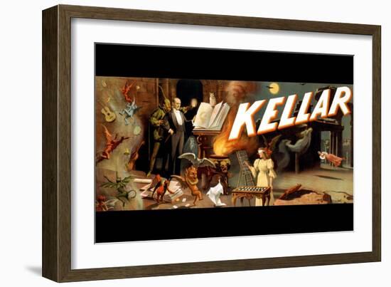 Kellar: Menagerie of Tricks-null-Framed Art Print