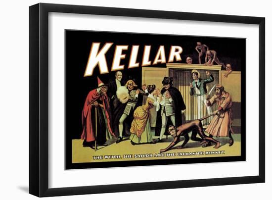 Kellar: The Witch, The Sailor and the Enchanted Monkey-null-Framed Art Print