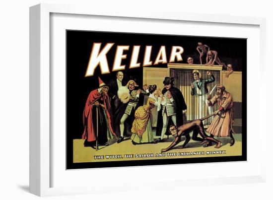 Kellar: The Witch, The Sailor and the Enchanted Monkey-null-Framed Art Print