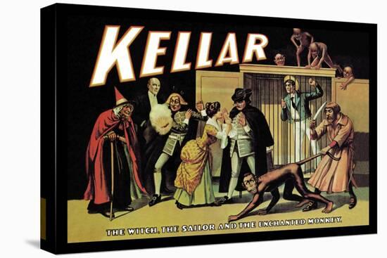 Kellar: The Witch, The Sailor and the Enchanted Monkey-null-Stretched Canvas