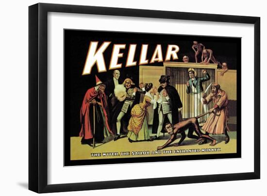 Kellar: The Witch, The Sailor and the Enchanted Monkey-null-Framed Art Print