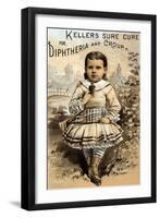 Keller's Sure Cure for Diptheria and Croup-null-Framed Art Print