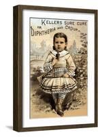 Keller's Sure Cure For Diptheria and Croup-null-Framed Art Print