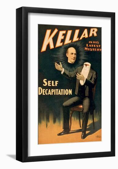 Keller the Magician in His Latest Mystery-null-Framed Giclee Print