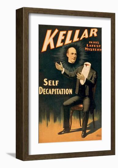 Keller the Magician in His Latest Mystery-null-Framed Giclee Print