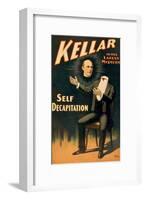 Keller the Magician in His Latest Mystery-null-Framed Giclee Print