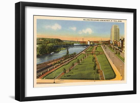 Kellogg Boulevard, St. Paul, Minnesota-null-Framed Art Print