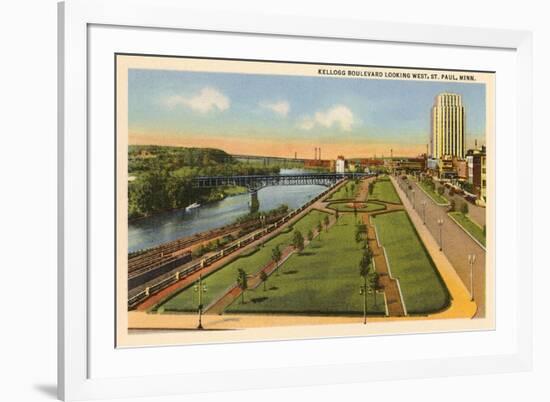 Kellogg Boulevard, St. Paul, Minnesota-null-Framed Premium Giclee Print