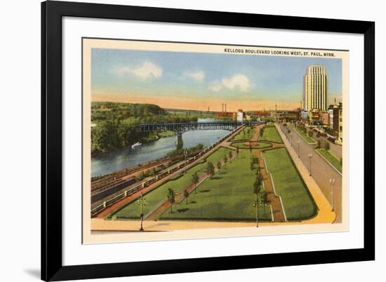 Kellogg Boulevard, St. Paul, Minnesota-null-Framed Premium Giclee Print