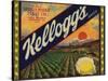 Kelloggs Brand - Casa Blanca, California - Citrus Crate Label-Lantern Press-Stretched Canvas