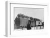 Kelly's Army Riding atop Boxcars in Sacramento-null-Framed Photographic Print