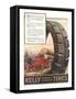 Kelly Tires, Tractor Hauling Logs-null-Framed Stretched Canvas