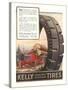 Kelly Tires, Tractor Hauling Logs-null-Stretched Canvas