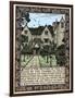 Kelmscott Manor, Gloucestershire, frontispiece to News from Nowhere, c1892 (1901)-William Morris-Framed Premium Giclee Print