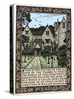 Kelmscott Manor, Gloucestershire, frontispiece to News from Nowhere, c1892 (1901)-William Morris-Stretched Canvas