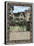 Kelmscott Manor, Gloucestershire, frontispiece to News from Nowhere, c1892 (1901)-William Morris-Framed Stretched Canvas