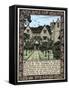 Kelmscott Manor, Gloucestershire, frontispiece to News from Nowhere, c1892 (1901)-William Morris-Framed Stretched Canvas