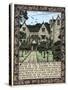 Kelmscott Manor, Gloucestershire, frontispiece to News from Nowhere, c1892 (1901)-William Morris-Stretched Canvas