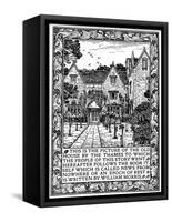 Kelmscott Manor, Gloucestershire, Frontispiece to News from Nowhere, C1892-William Morris-Framed Stretched Canvas
