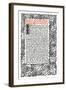 'Kelmscott Press: Page printed in the Golden Type', c.1895, (1914)-William Morris-Framed Giclee Print