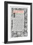 'Kelmscott Press: Page printed in the Golden Type', c.1895, (1914)-William Morris-Framed Giclee Print