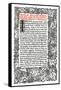 'Kelmscott Press: Page printed in the Golden Type', c.1895, (1914)-William Morris-Framed Stretched Canvas
