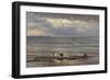 Kelp Gatherers - a Grey Morning, 1874-Henry Moore-Framed Giclee Print