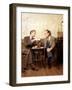 KELSEY GRAMMER; DAVID HYDE PIERCE. "FRASIER-TV" [1993].-null-Framed Photographic Print