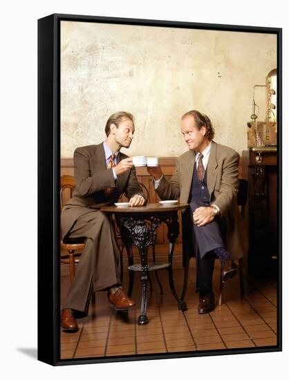 KELSEY GRAMMER; DAVID HYDE PIERCE. "FRASIER-TV" [1993].-null-Framed Stretched Canvas