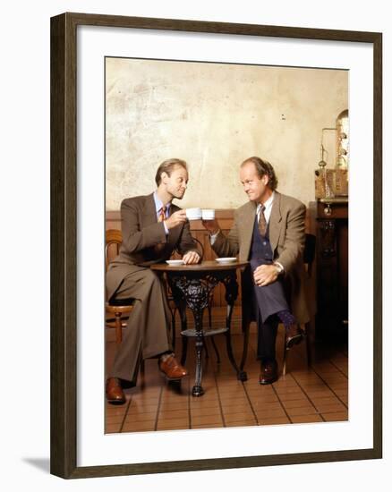 KELSEY GRAMMER; DAVID HYDE PIERCE. "FRASIER-TV" [1993].-null-Framed Photographic Print