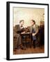 KELSEY GRAMMER; DAVID HYDE PIERCE. "FRASIER-TV" [1993].-null-Framed Photographic Print