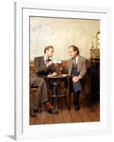 KELSEY GRAMMER; DAVID HYDE PIERCE. "FRASIER-TV" [1993].-null-Framed Photographic Print