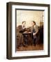 KELSEY GRAMMER; DAVID HYDE PIERCE. "FRASIER-TV" [1993].-null-Framed Photographic Print