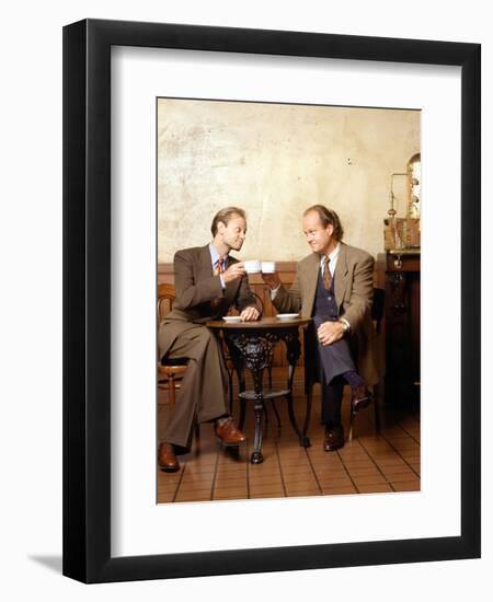 KELSEY GRAMMER; DAVID HYDE PIERCE. "FRASIER-TV" [1993].-null-Framed Premium Photographic Print