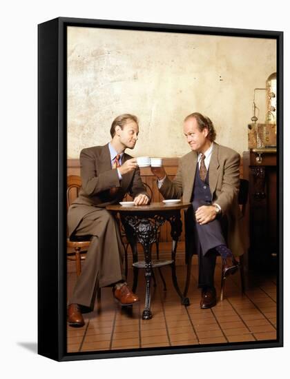 KELSEY GRAMMER; DAVID HYDE PIERCE. "FRASIER-TV" [1993].-null-Framed Stretched Canvas