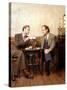 KELSEY GRAMMER; DAVID HYDE PIERCE. "FRASIER-TV" [1993].-null-Stretched Canvas