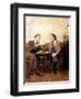 KELSEY GRAMMER; DAVID HYDE PIERCE. "FRASIER-TV" [1993].-null-Framed Photographic Print